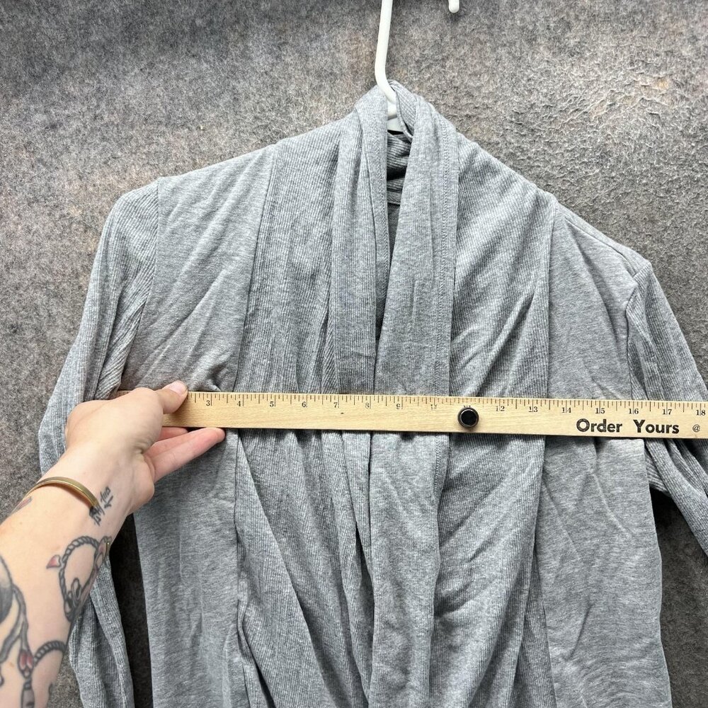 Fabletics Jacket Womens Small Gray Open Front Lig… - image 6